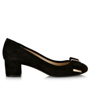 NEW Michael Kors Kiera mid heel sude pumps